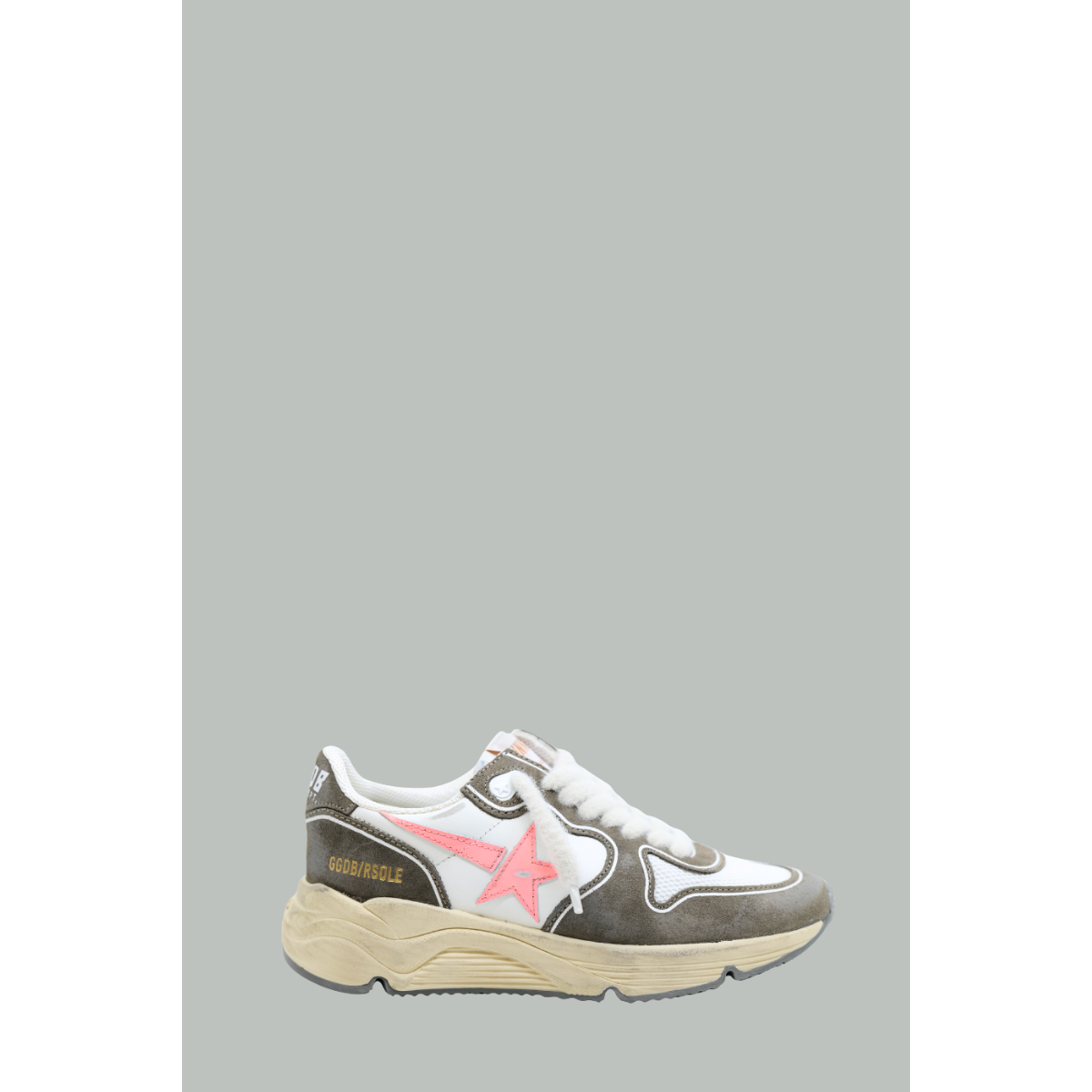Baskets Running Sole Femme - Beige/Rose - GOLDEN GOOSE