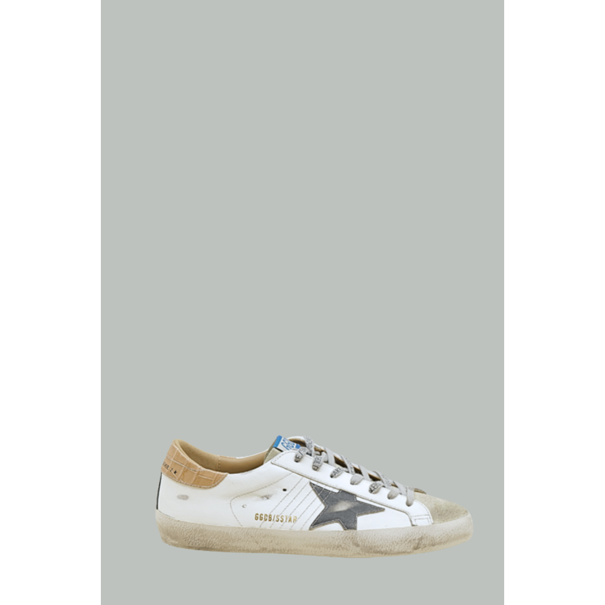 Baskets Super - Homme - Blanc / Marron - GOLDEN GOOSE