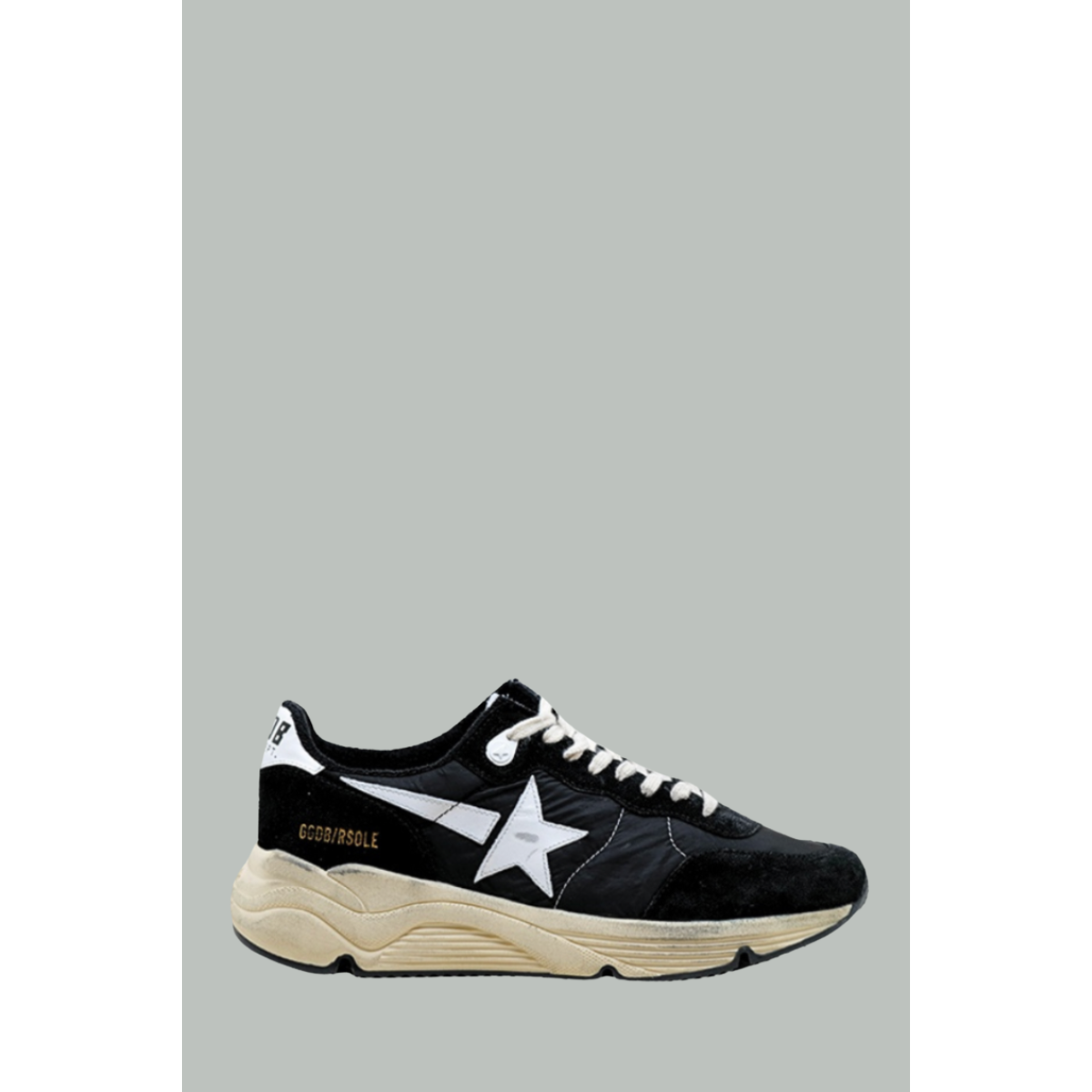 Baskets Running Sole Homme - Noir / Blanc - GOLDEN GOOSE