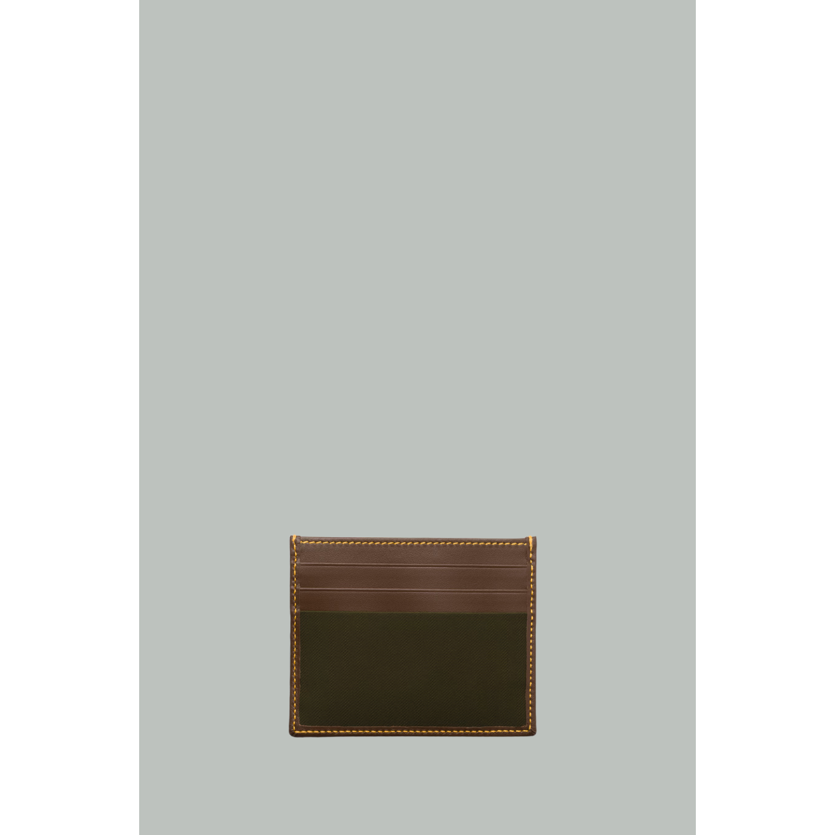 Porte-cartes En Re-Nylon Et Cuir - Vert / Cacao - PRADA