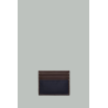 Porte-cartes En Re-Nylon Et Cuir - Bleu / Café - PRADA