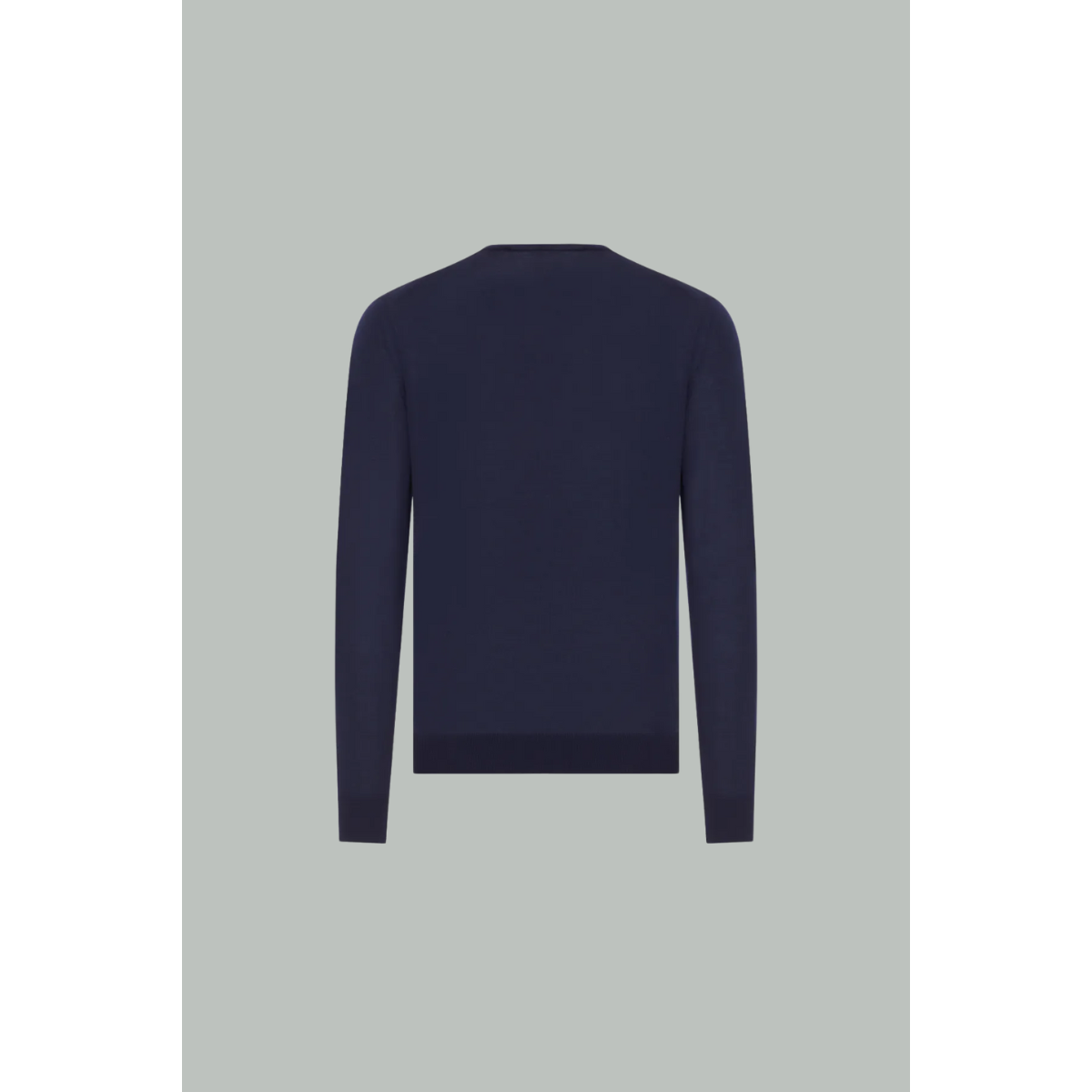 Pull À Logo Brodé - Bleu / Laine - PRADA