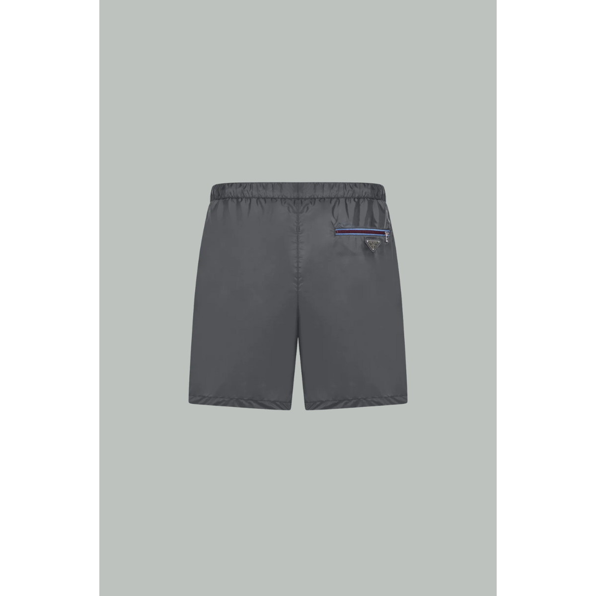 Short De Bain À Taille Élastiquée - Gris - PRADA
