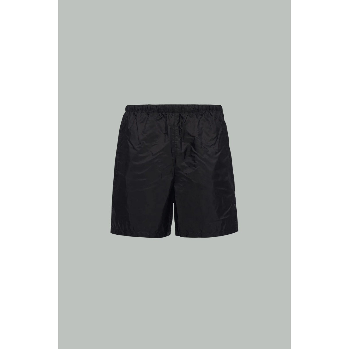 Short De Bain À Logo Triangle - Noir / Re-Nylon - PRADA