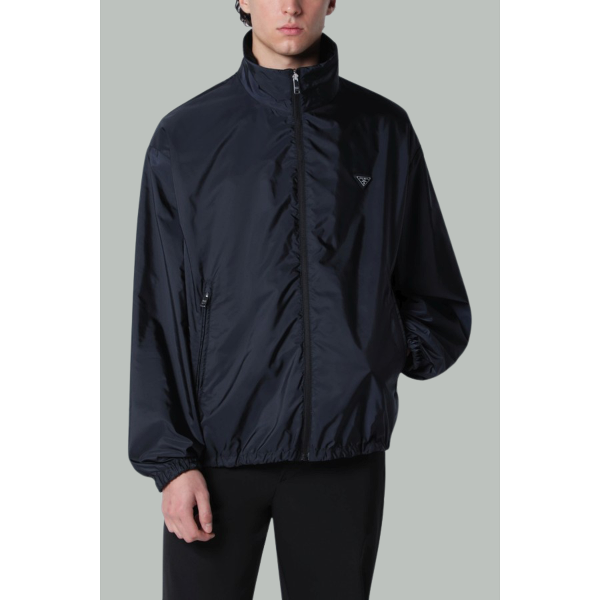 Veste Zippée Réversible - Noire / Bleue / Re-Nylon - PRADA