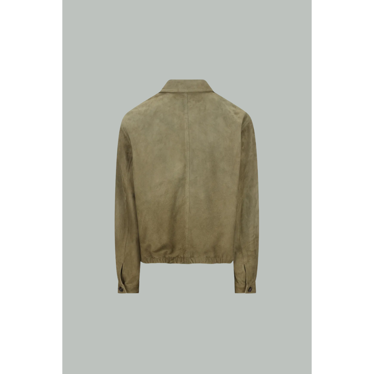 Veste En Peau D'Agneau À Fermeture Zippée - Vert - PRADA