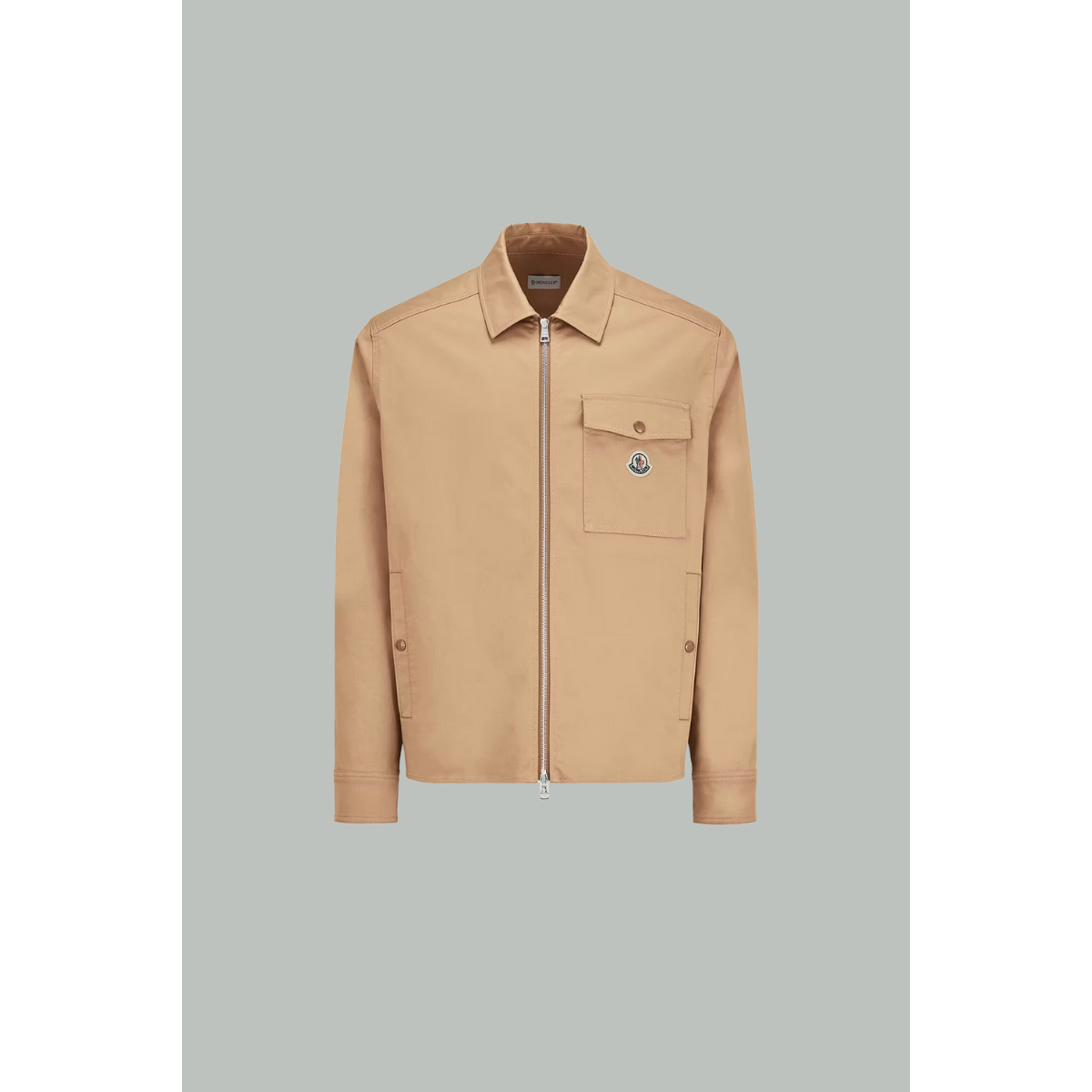 Surchemise En Gabardine De Coton Mélangé - Camel - MONCLER