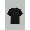 T-shirt Noir Ami De Coeur en Coton - Noir Blanc - AMI Paris