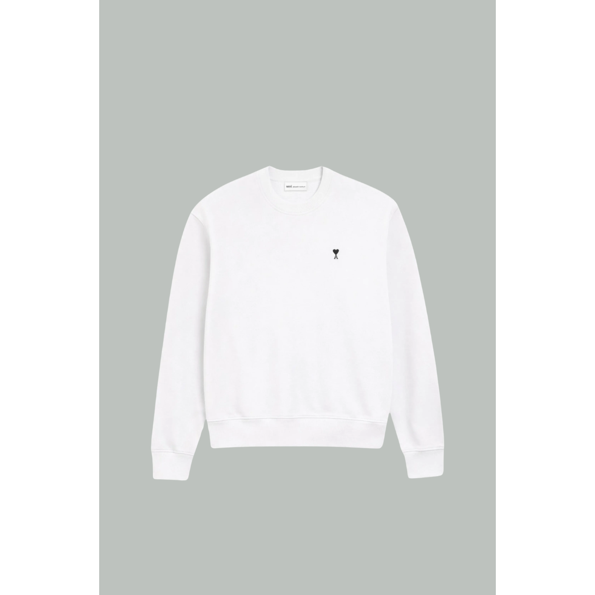 Sweat Ami De Coeur à Design Monogrammé - blanc noir - AMI Paris