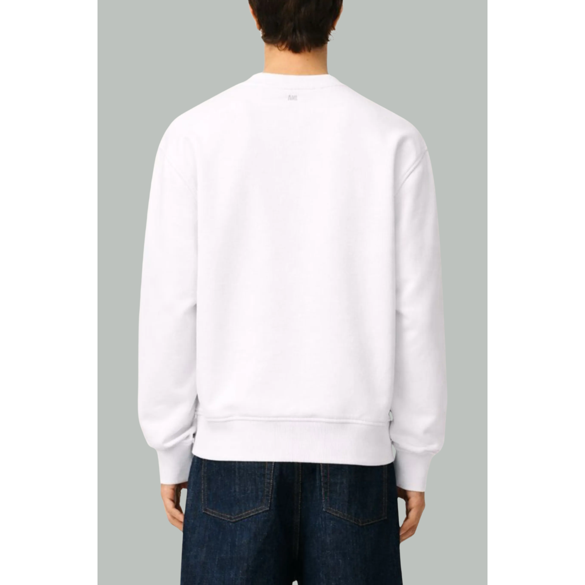 Sweat Ami De Coeur à Design Monogrammé - blanc noir - AMI Paris