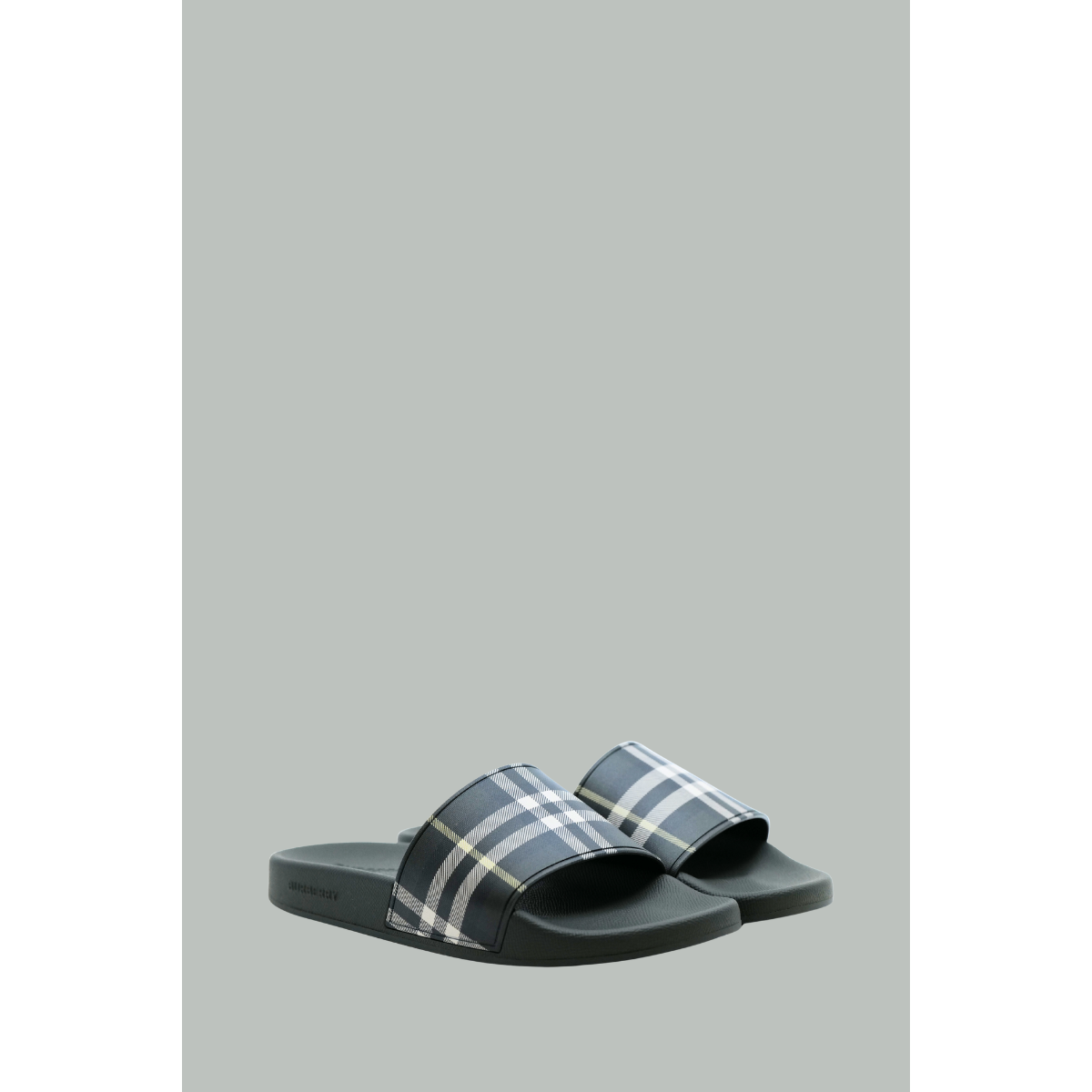 Claquettes Check - Kaki - BURBERRY