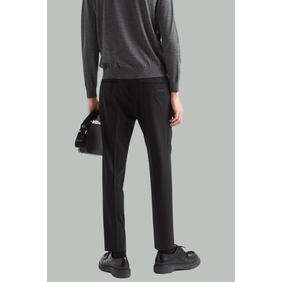 Pantalon zip - Noir - PRADA