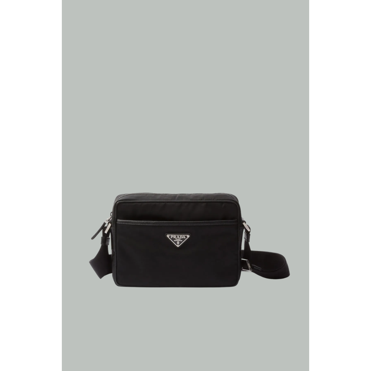 Sacoche à Plaque Logo - noir - Prada