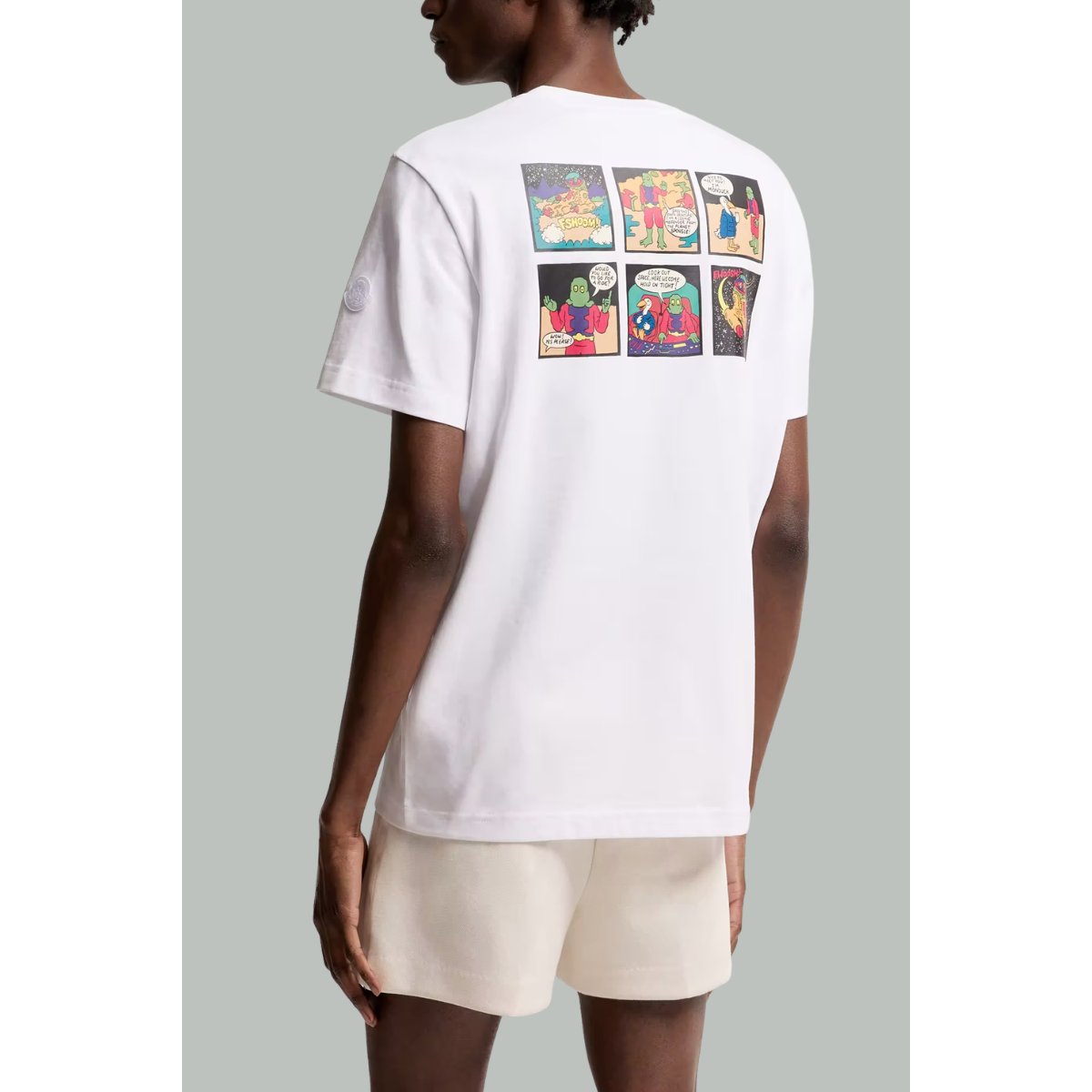 T-shirt En Coton MonDuck Espace - Blanc - Moncler