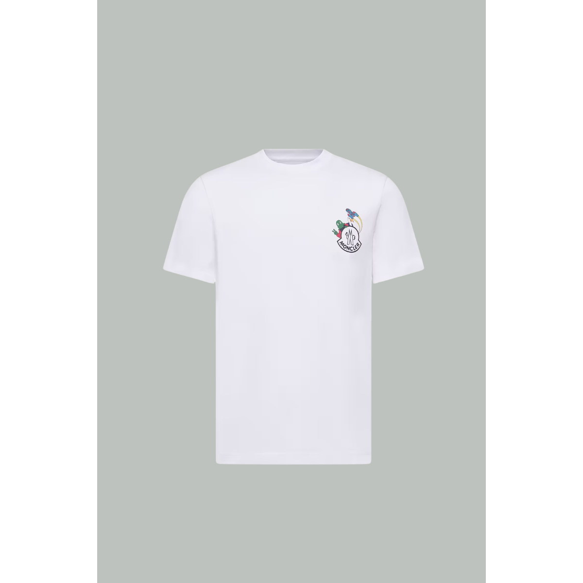 T-shirt En Coton MonDuck Espace Small - Blanc - MONCLER