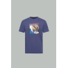 T-shirt En Coton MonDuck Espace - Bleu Marine - MONCLER