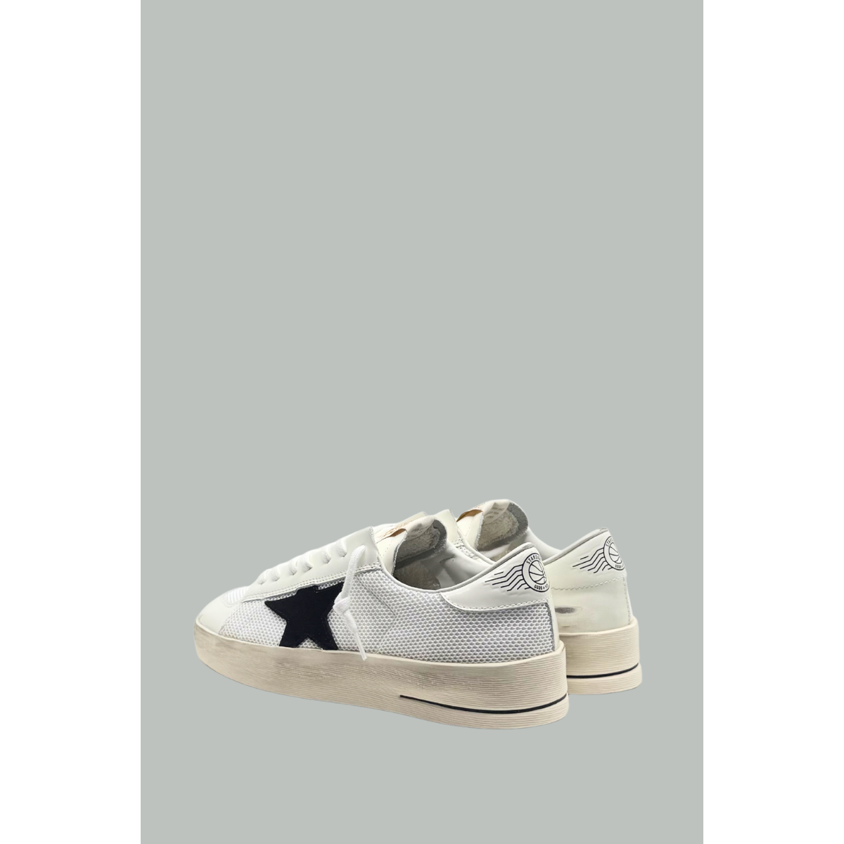 Stardan Homme En Résille - Blanc Noir - GOLDEN GOOSE