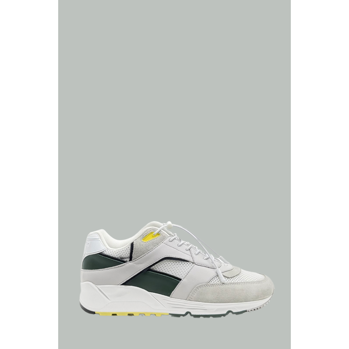 BUMP Sneakers En Cuir Lisse Et Suède - Grey Green - Saint Laurent