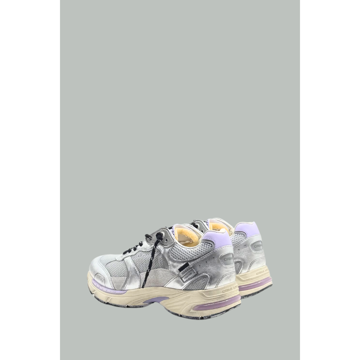 Baskets Fugitive 9094 Ultra Violet - Femme - Argent - CRIME LONDON