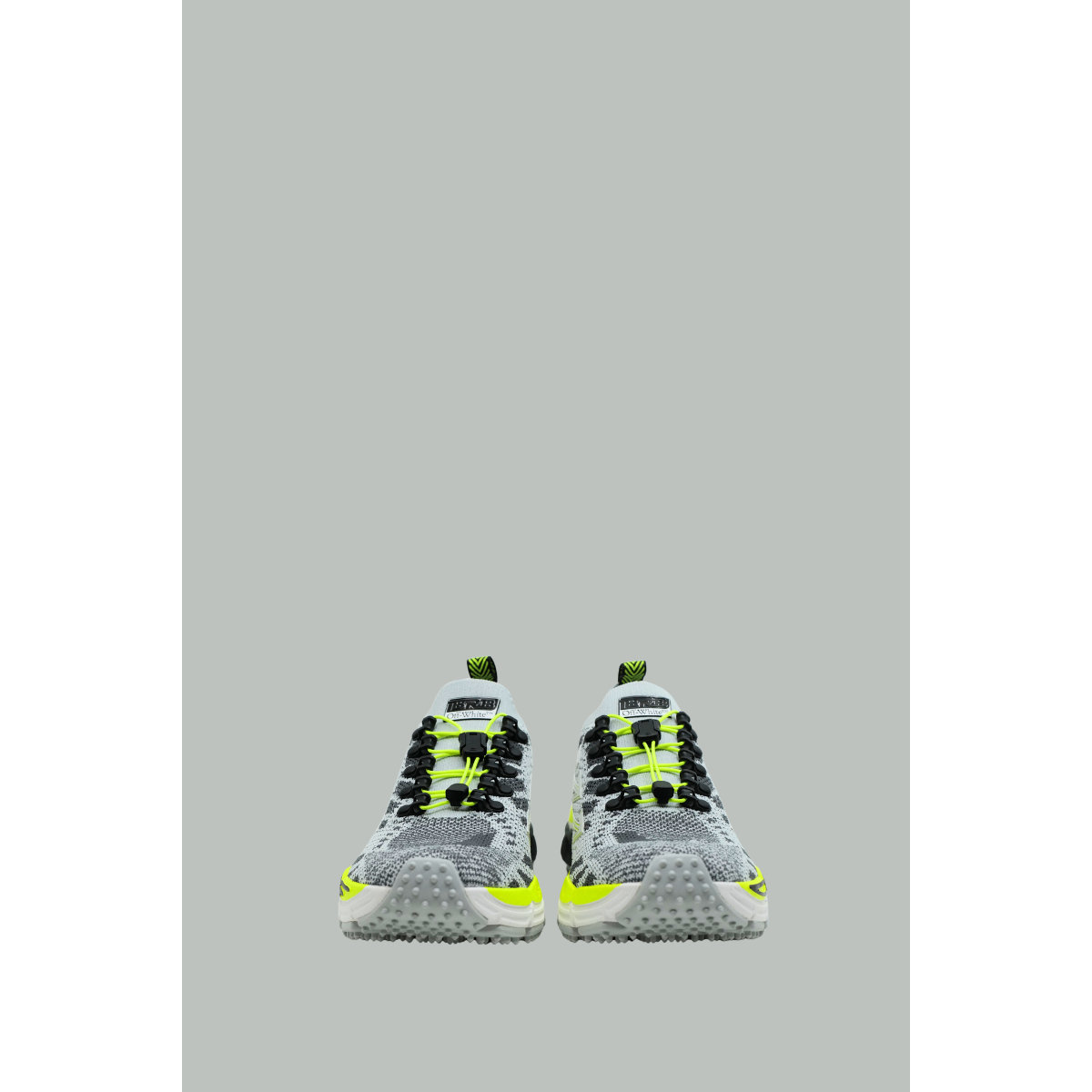 Baskets Be Right Back Knit Low-Top - Homme - Gris/Jaune - OFF WHITE