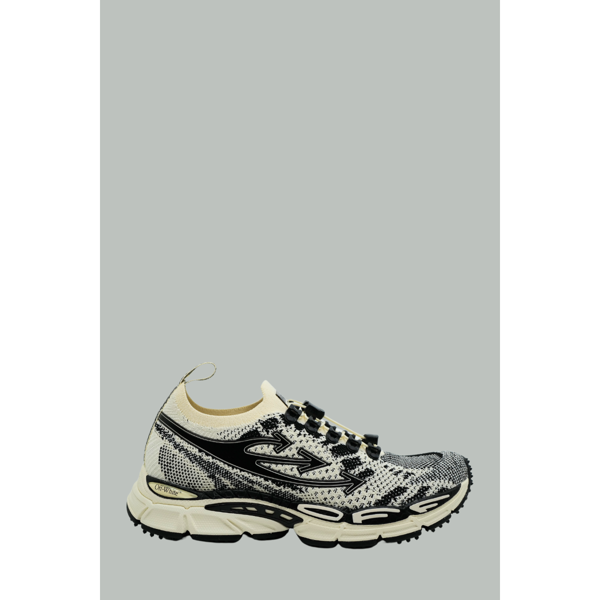 Baskets Be Right Back Knit Light - Homme - Sable/Noir - OFF WHITE