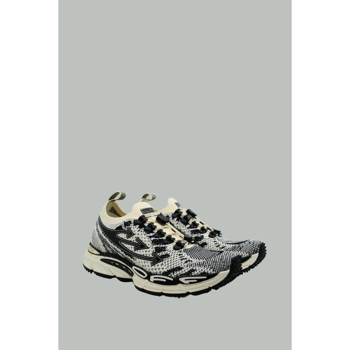 Baskets Be Right Back Knit Light - Homme - Sable/Noir - OFF WHITE