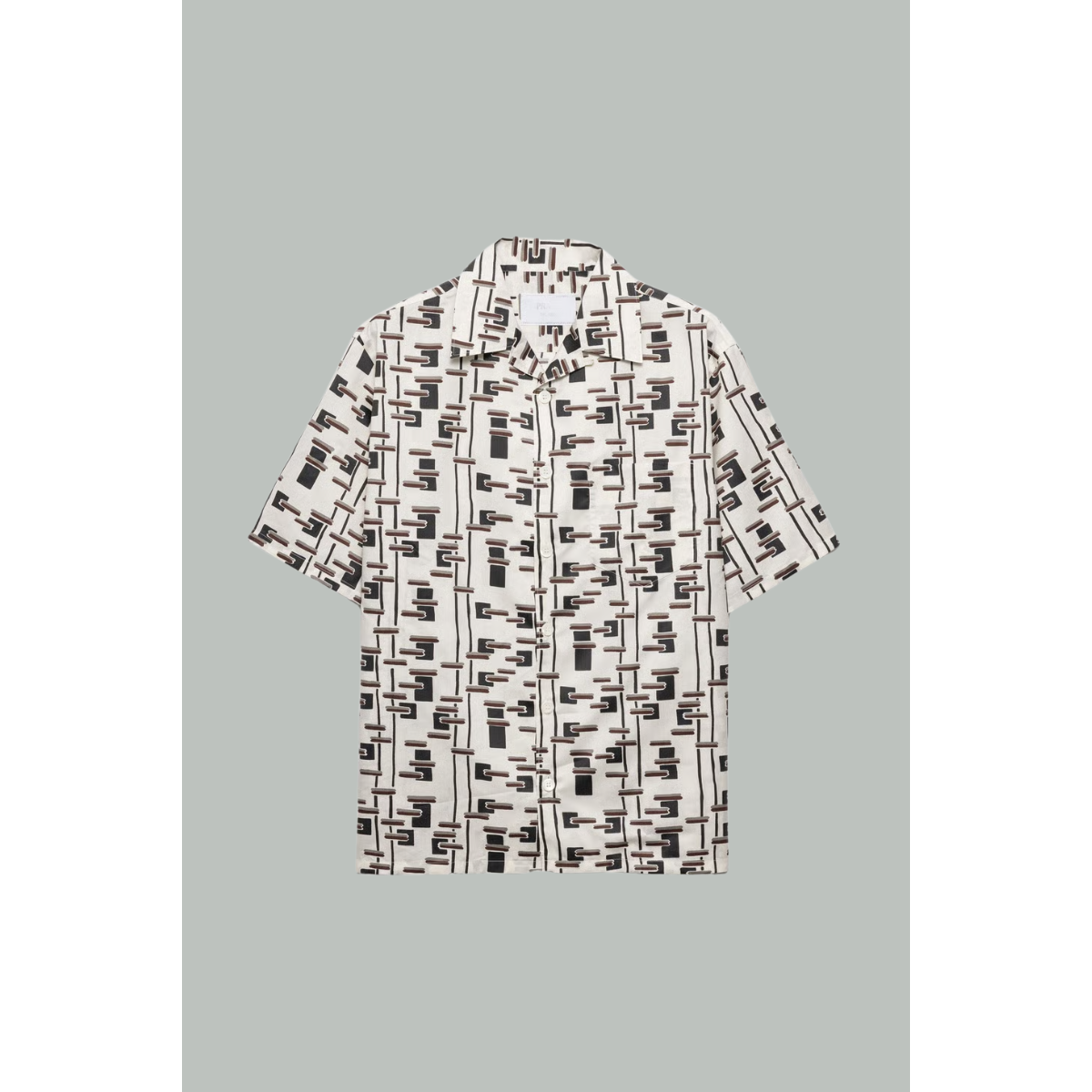 Chemise En Mélange De Coton Imprimé - Beige - PRADA