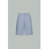 Short Cargo En Chambray - Bleu - MONCLER