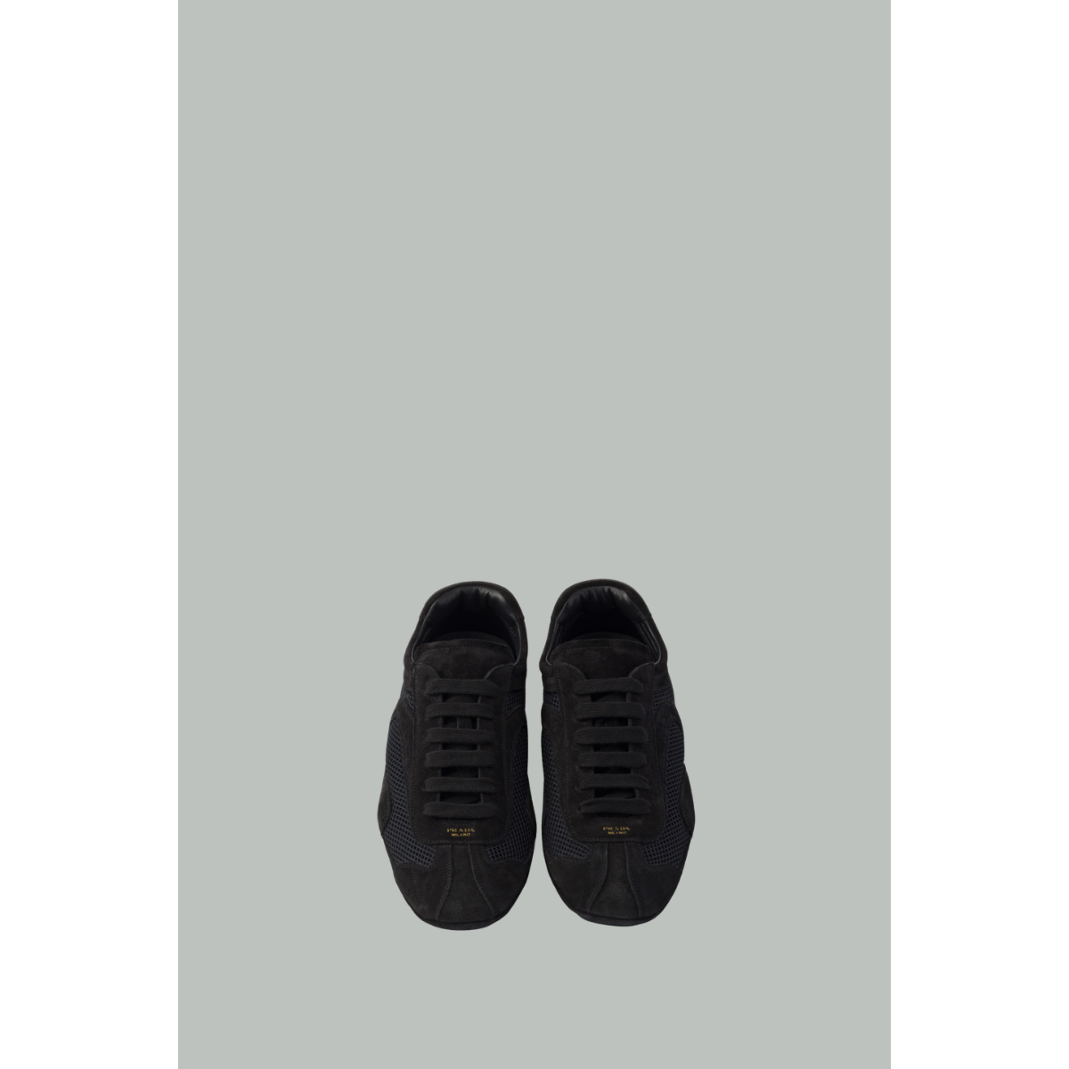 Sneakers Montecarlo Re-Edition 2005 En Daim Et Mesh - Noir - PRADA