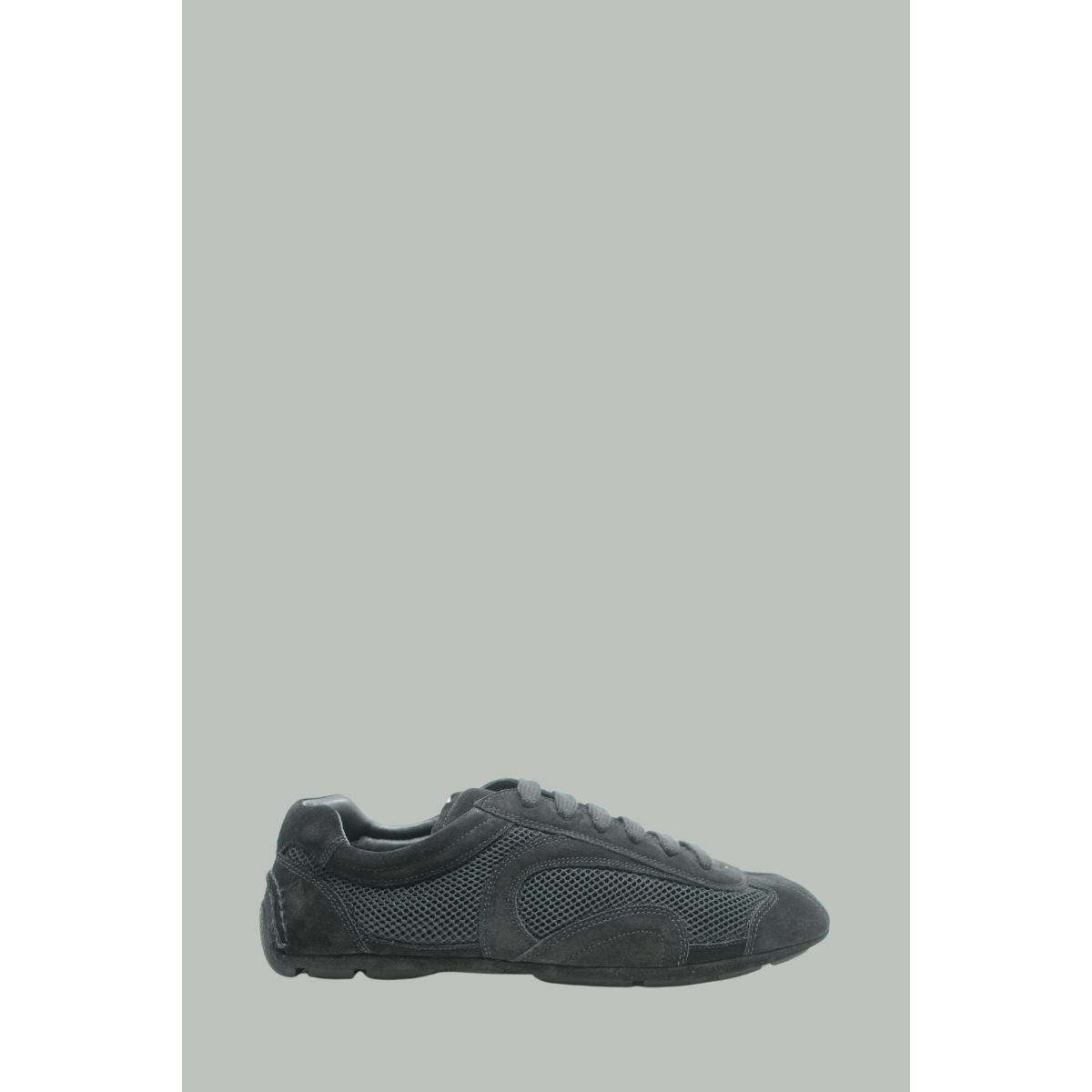 Sneakers Montecarlo Re-Edition 2005 En Daim Et Mesh - Noir - PRADA