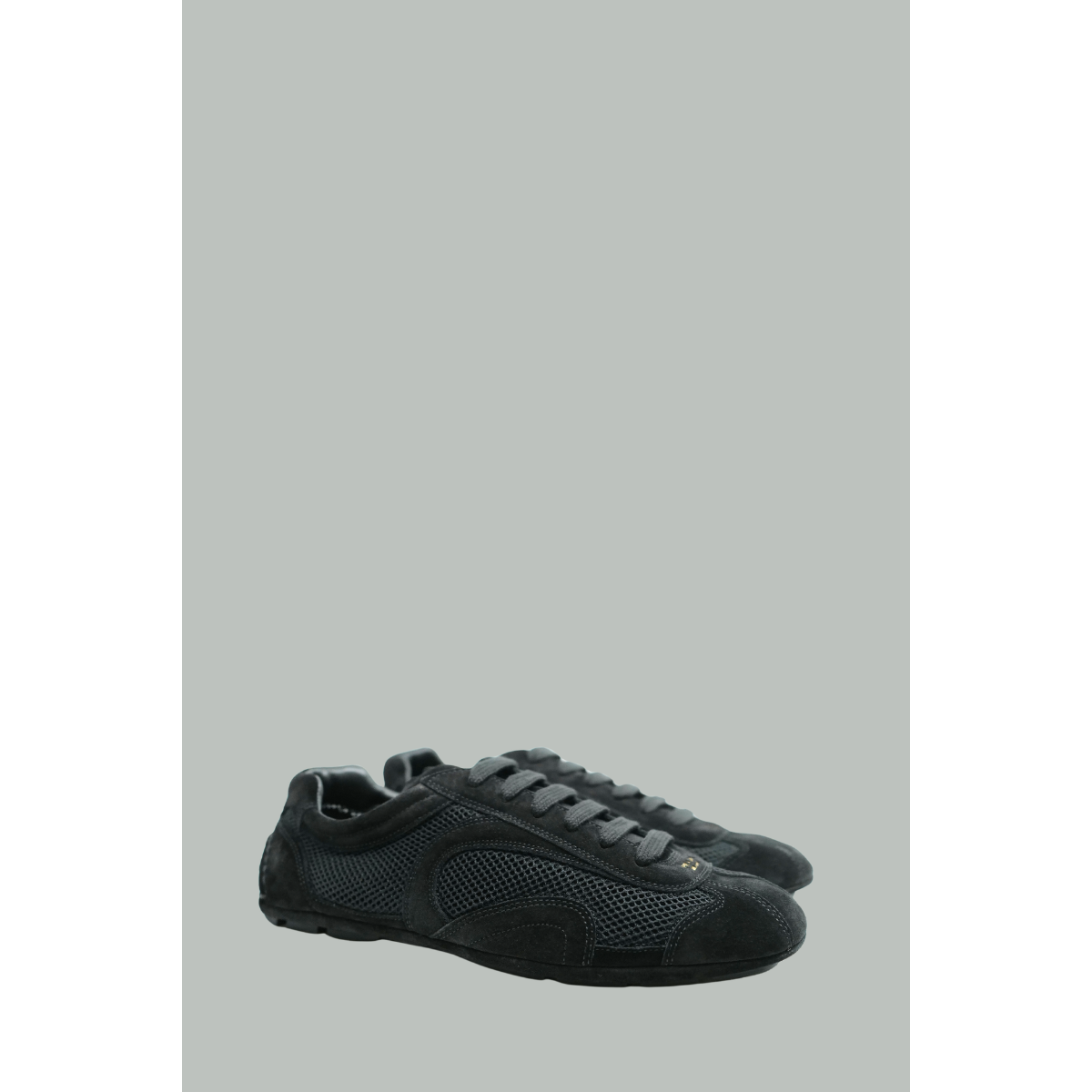 Sneakers Montecarlo Re-Edition 2005 En Daim Et Mesh - Noir - PRADA