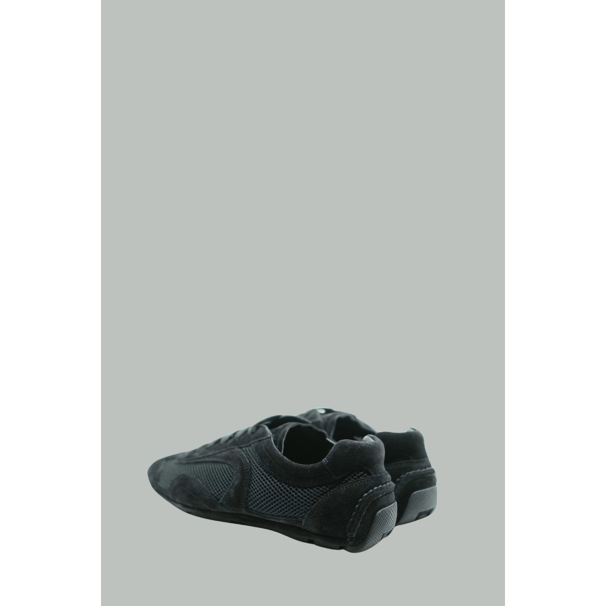 Sneakers Montecarlo Re-Edition 2005 En Daim Et Mesh - Noir - PRADA
