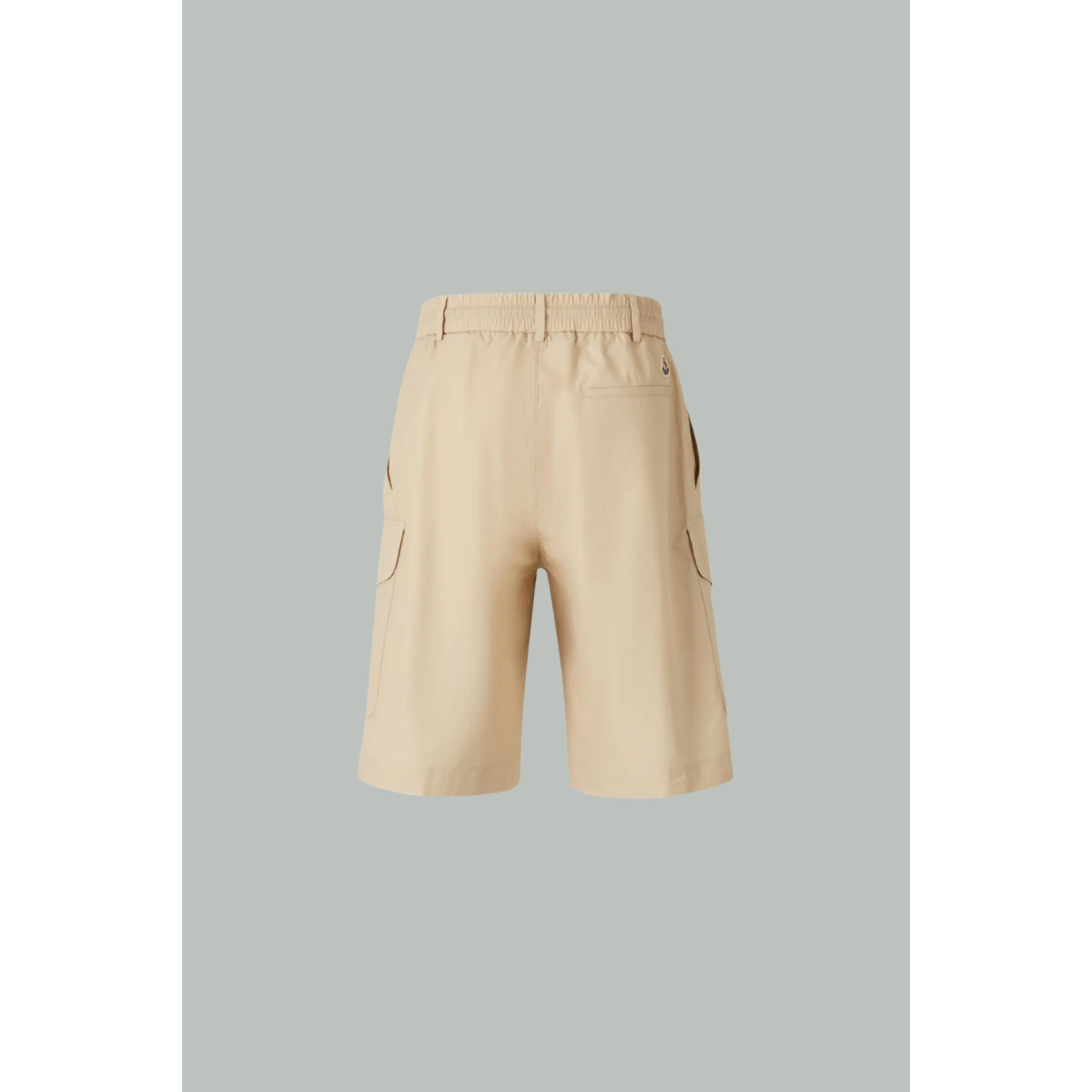 Cotton Poplin Cargo Shorts - Beige Blanc - MONCLER