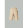 Cotton Poplin Cargo Shorts - Beige Blanc - MONCLER