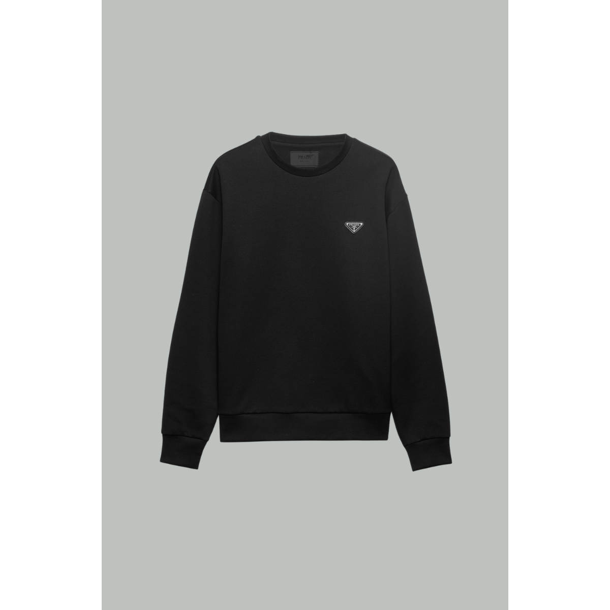 Sweat-Shirt En Coton Technique - Noir - PRADA