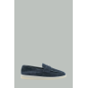 Mocassins En Veau Velours - Bleu Marine - PRADA