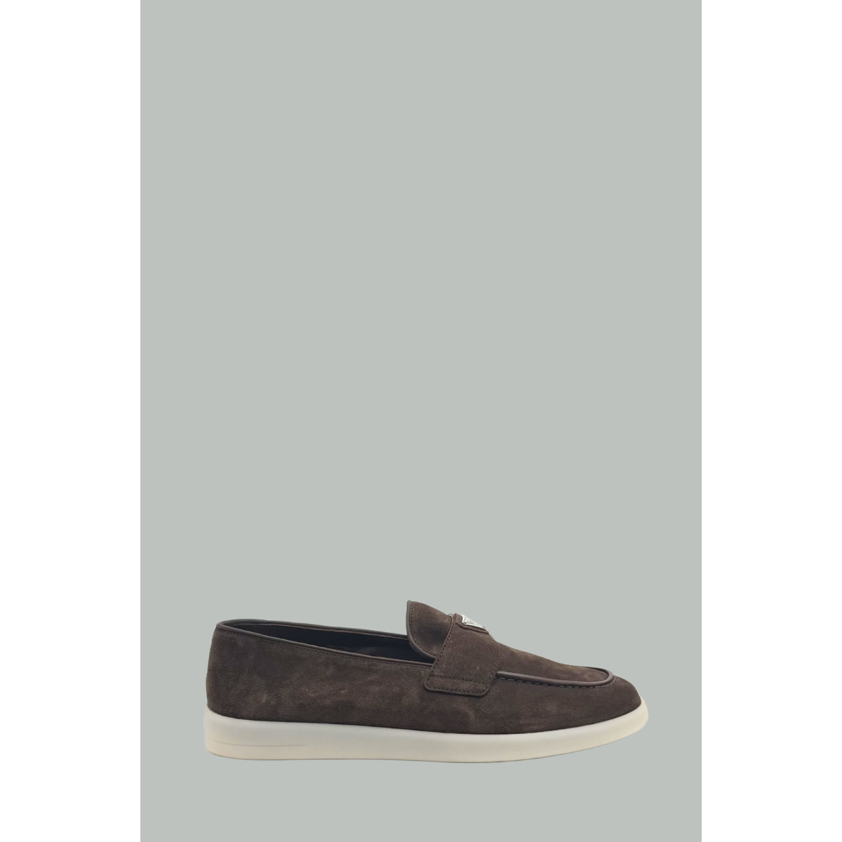 Mocassins En Daim - Marron - PRADA