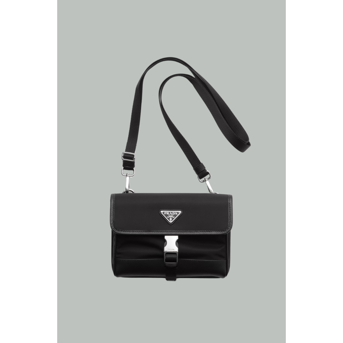 Re-Nylon and Saffiano Leather Smartphone Case - Black - PRADA