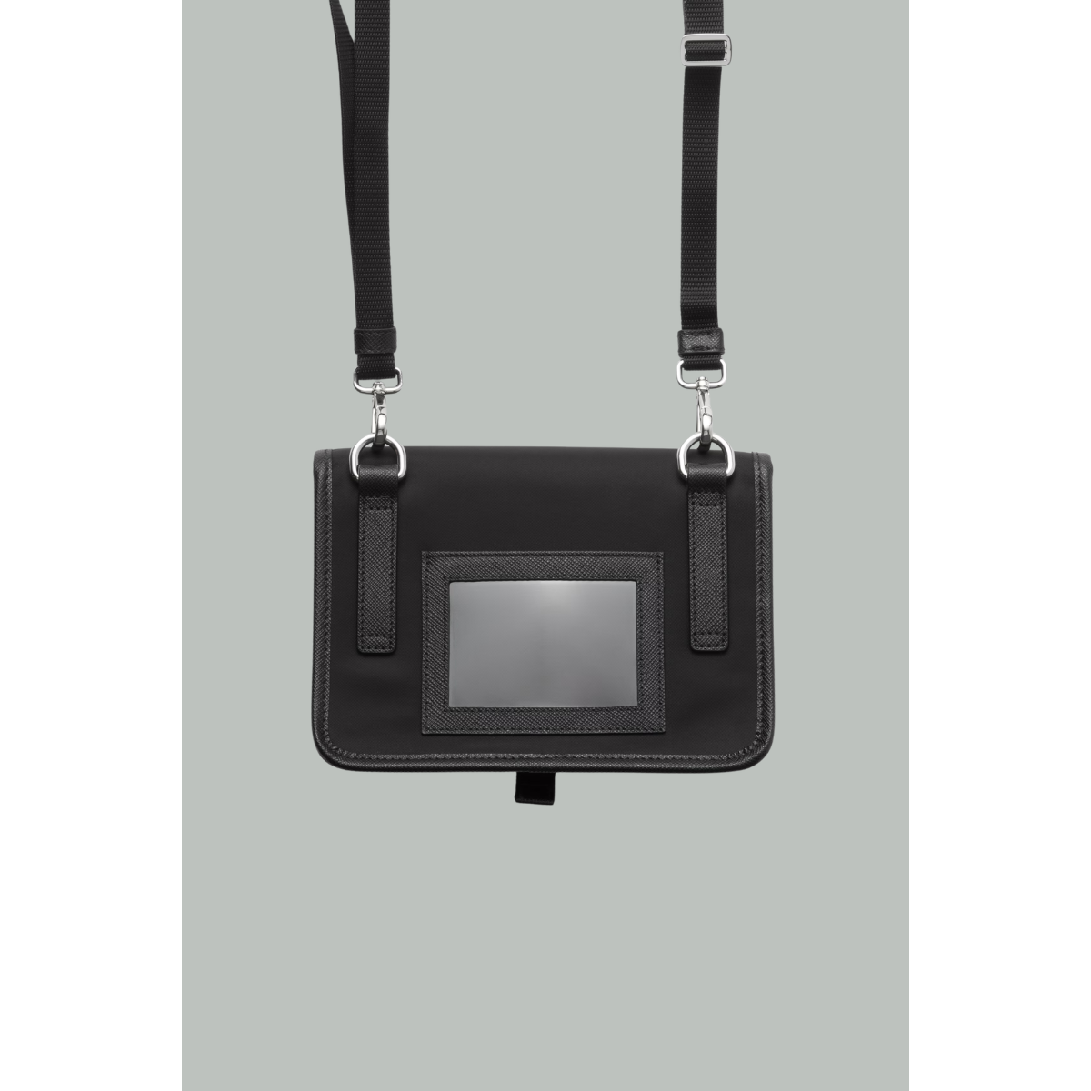 Étui Smartphone en Re-Nylon et Cuir Saffiano - Noir - PRADA