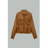 Veste En Daim - Tabac - PRADA