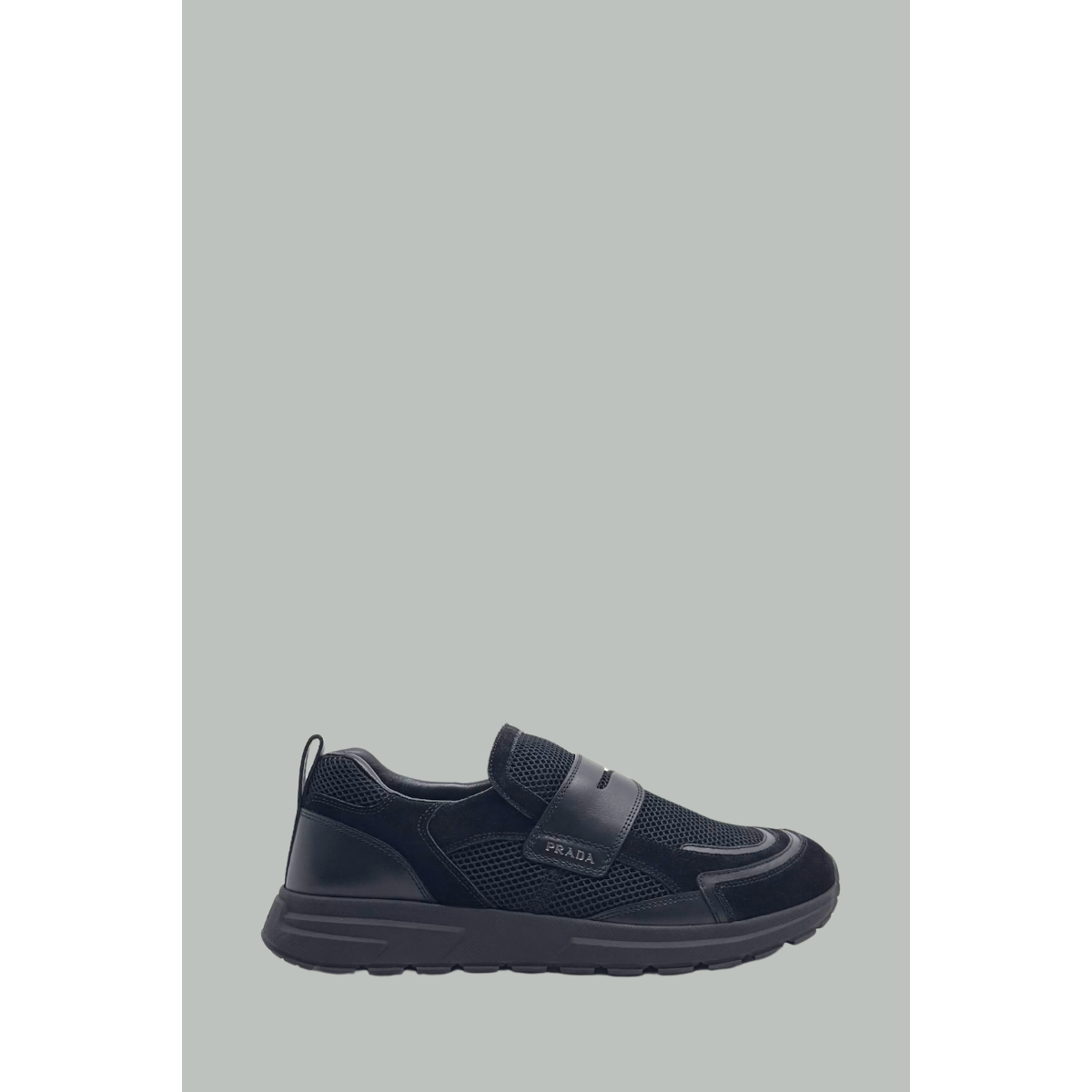 Mocassins Prax En Cuir Et Mesh - Noir - PRADA