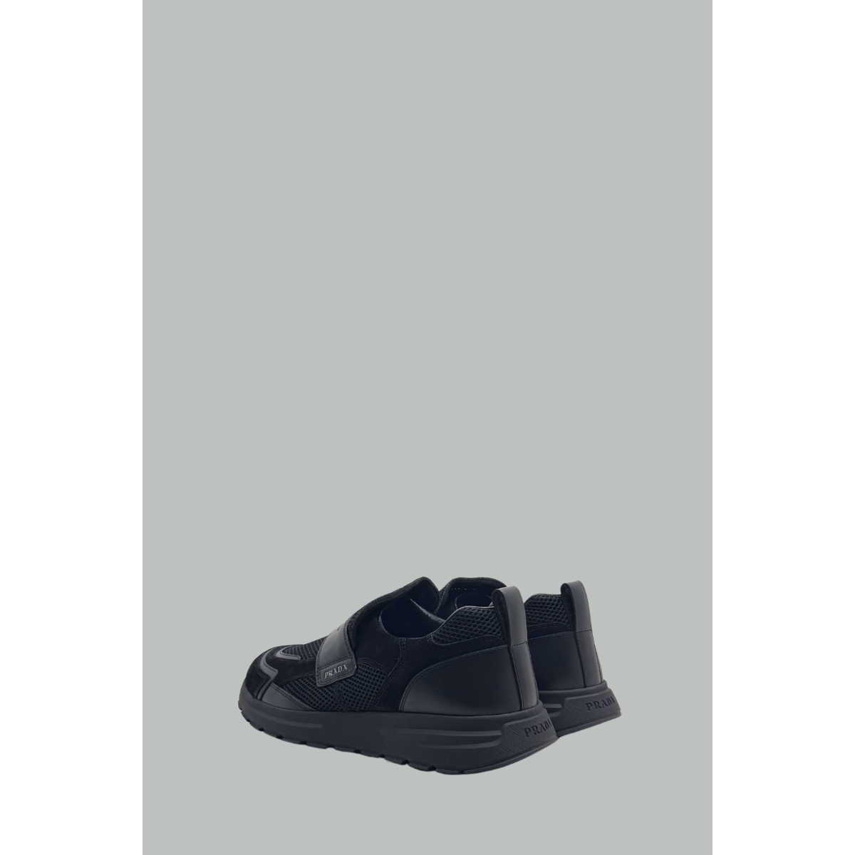 Mocassins Prax En Cuir Et Mesh - Noir - PRADA
