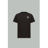 T-Shirt En Jersey De Coton à Empiècement Logo - Noir - MONCLER