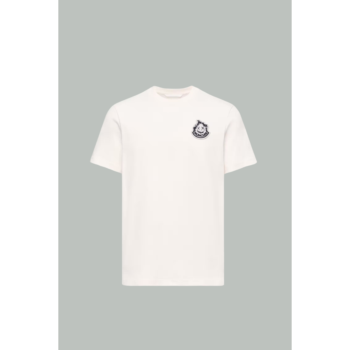 Logo Cotton T-Shirt - White - MONCLER