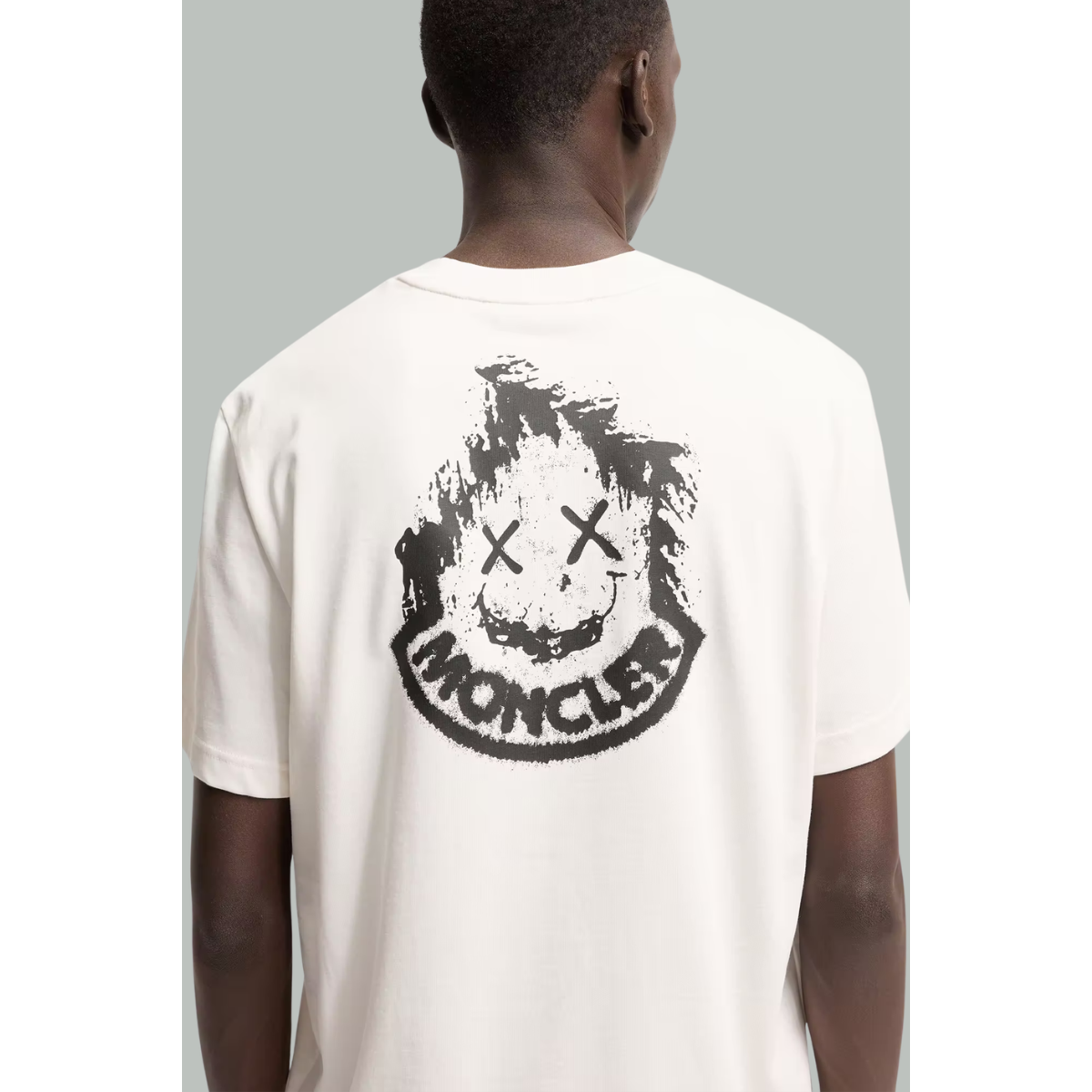 T-Shirt en Coton à Logo - Blanc - MONCLER