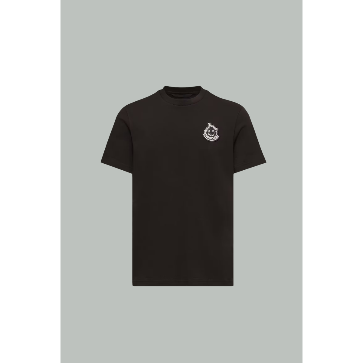 T-Shirt en Coton Avec Logo - Noir - MONCLER