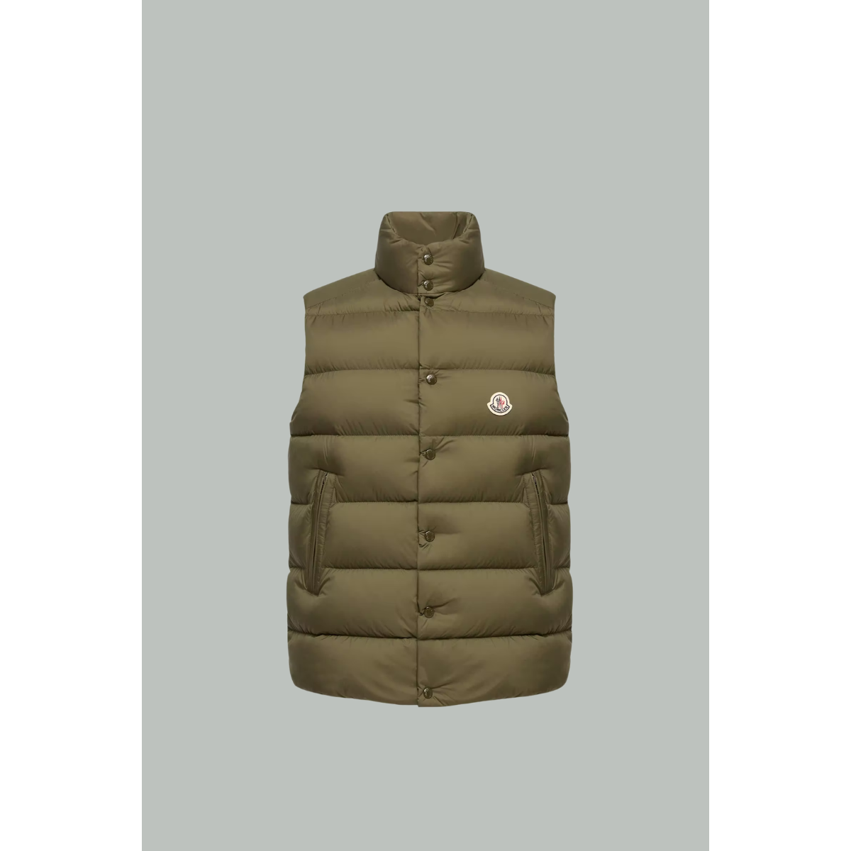 Tibb Sleeveless Down Jacket - Khaki - MONCLER