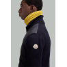 Gilet Matelassé en Laine à Fermeture Éclair - Bleu Marine - MONCLER