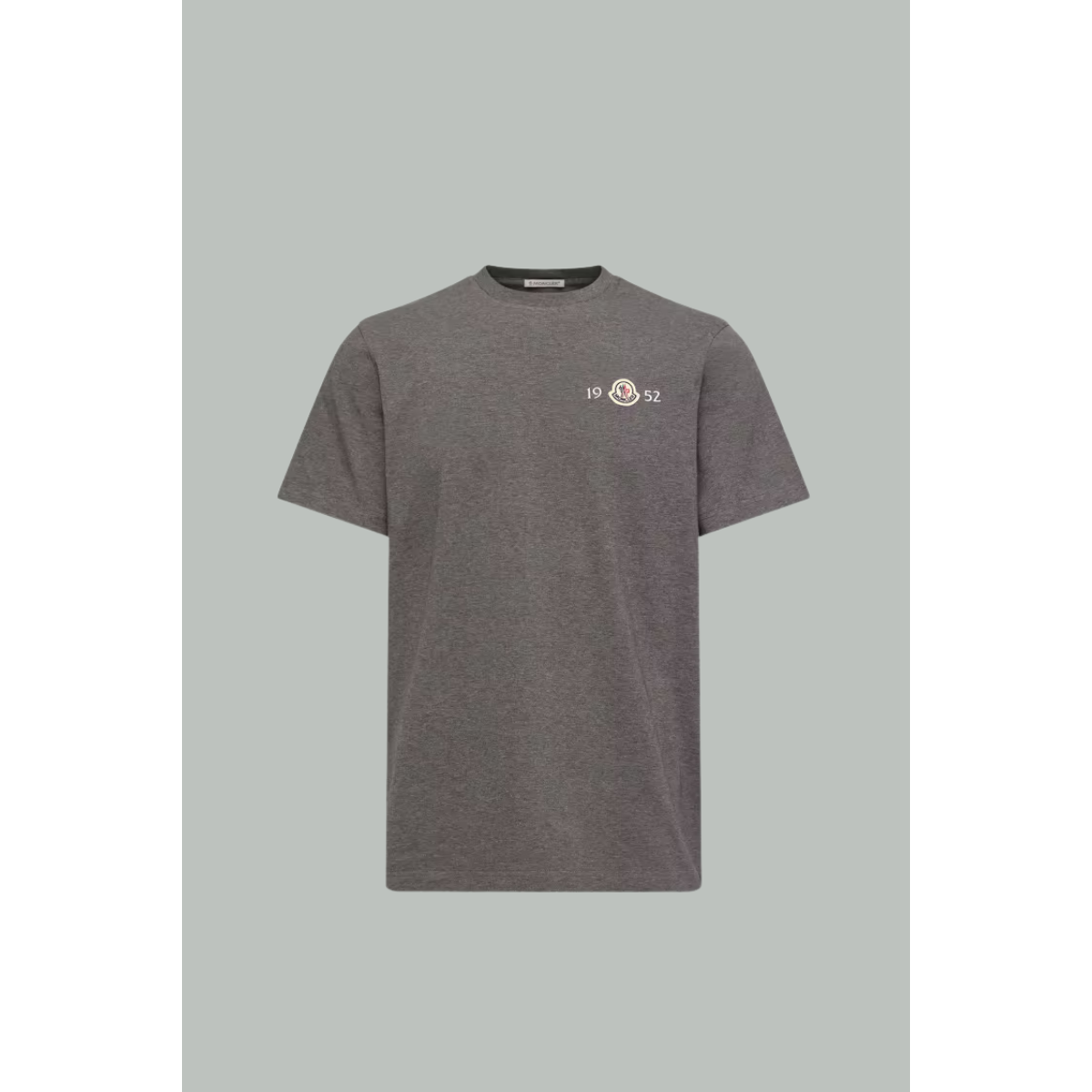 Cotton Logo T-Shirt - Grey - MONCLER