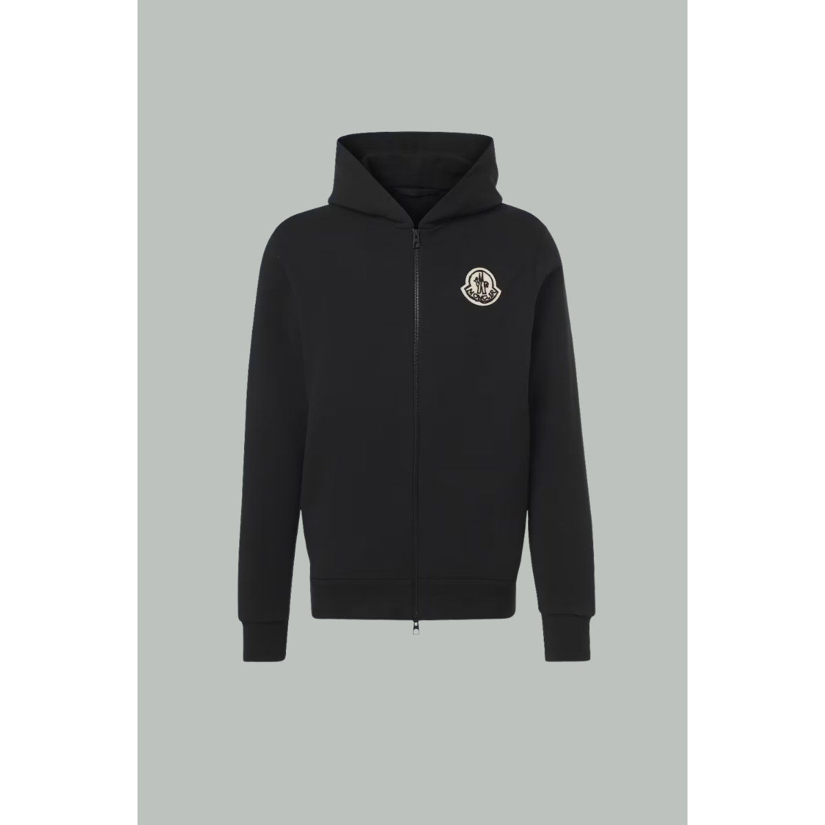 Sweat-Shirt à Capuche en Coton à Logo - Noir - MONCLER